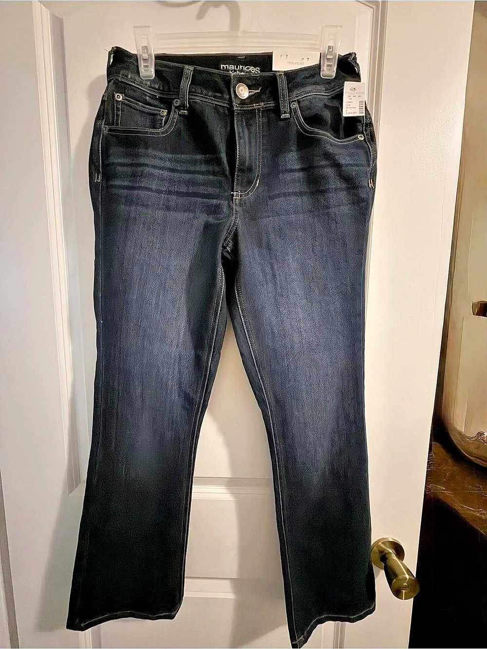 maurices Slim Boot Denim Flex High Rise Jeans Blue Size 6 NWT